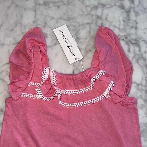 Janie & Jack Yellow and Pink Ruffle Top Bundle 18/24M - Picture 7 of 7